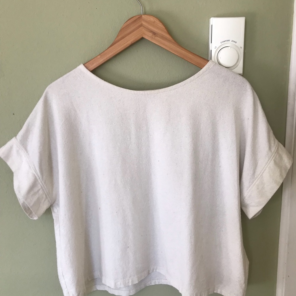 Elizabeth Suzann Georgia Tee Raw Silk Ivory